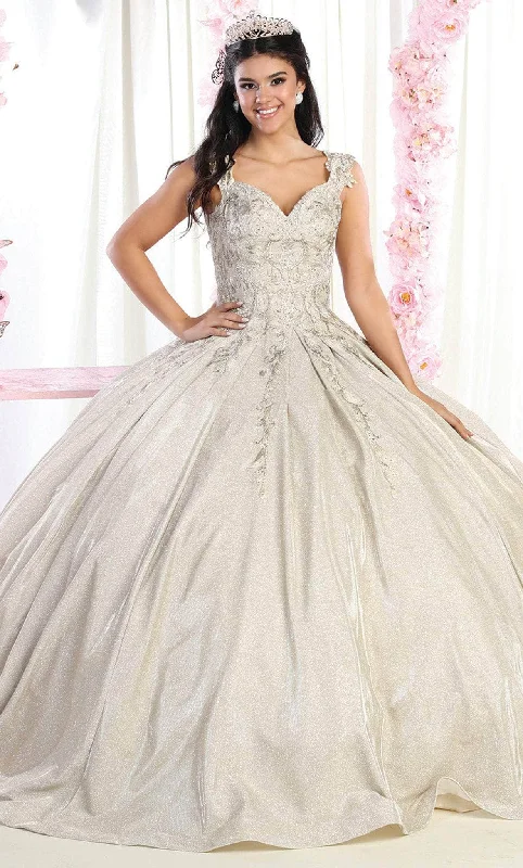 Formal Dress for Corporate AwardsMay Queen LK178 - Lace Detailed Quinceanera Ballgown