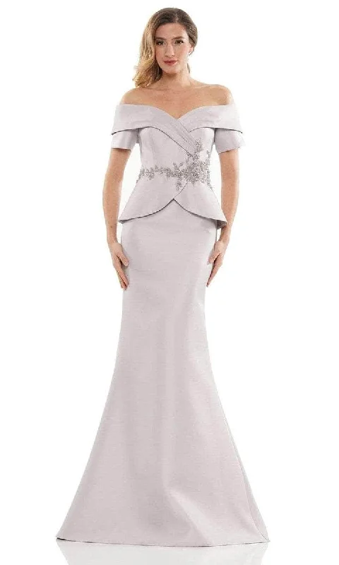 Formal Dress for Sailing RegattasMarsoni by Colors - Off Shoulder Trumpet Formal Gown MV1144