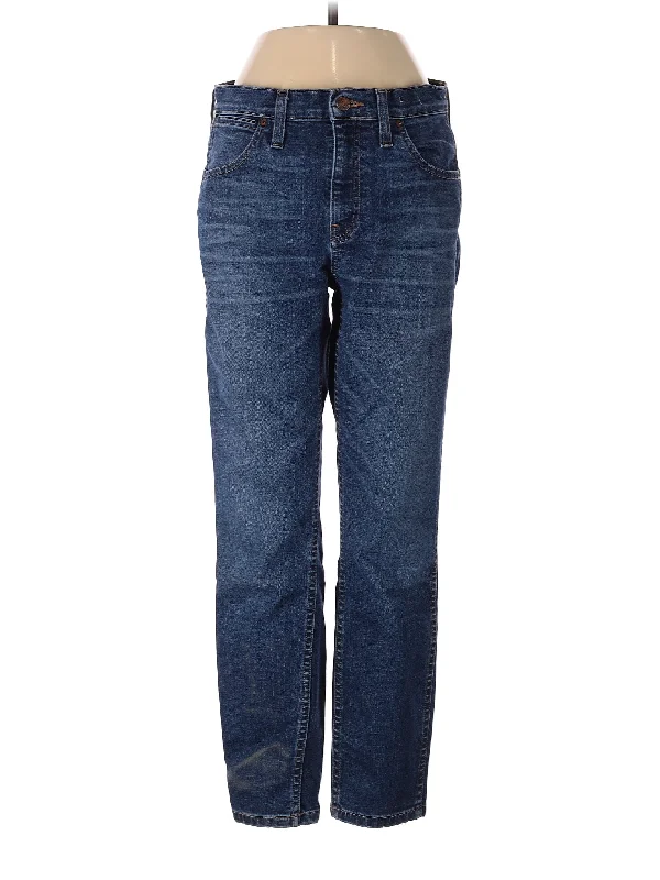 women's denim jeans for tall womenMid-Rise Straight-leg Jeans in Dark Wash