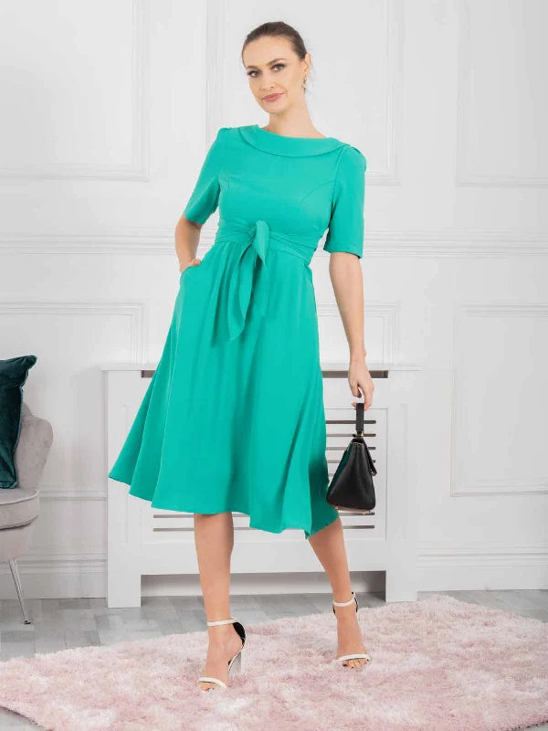 sequin midi dressesJolie Moi Gemma Belted Midi Dress, Green