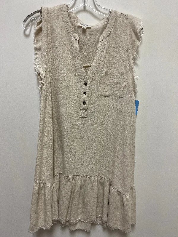 Dress Casual Short By Umgee In Cream, Size: S