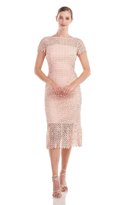 Kay Unger - Tatum Lace Dress In Soft Blush