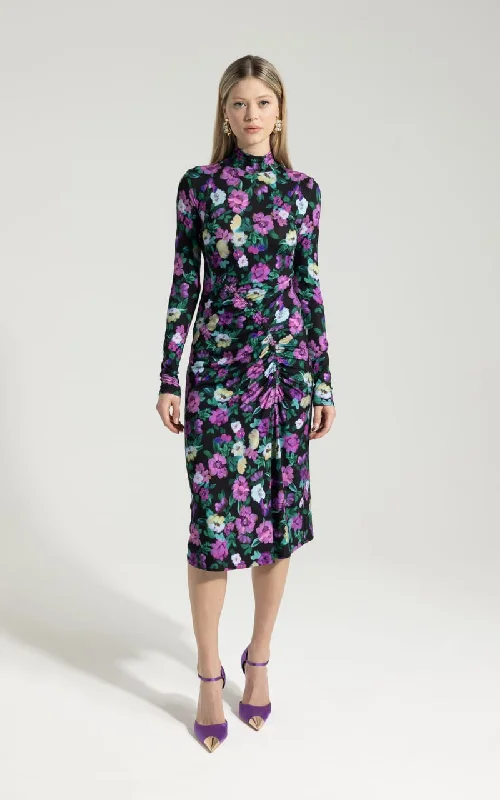 Nadya Toto - Vasso Floral Ruched Dress