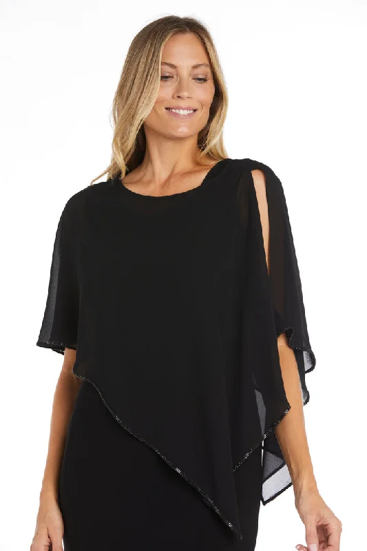 women's tops for those who love to dress up their casual looks with stylish topsR&M Richards 1706 Mother of the Bride Poncho Top