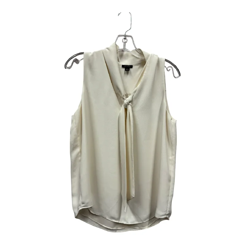 women's tops for those who want to create outfits that are both unique and memorableTop Sleeveless By Ann Taylor In Cream, Size:M