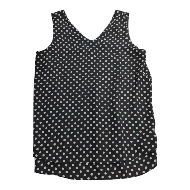 chic women's tops for everyday wearTop Sleeveless By Ann Taylor In Polkadot, Size: Xs