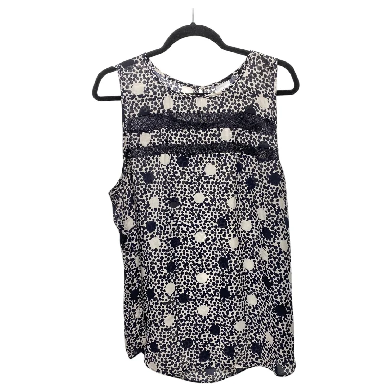 women's tops for statement-making outfitsTop Sleeveless By Cabi In Black & White, Size: 1x