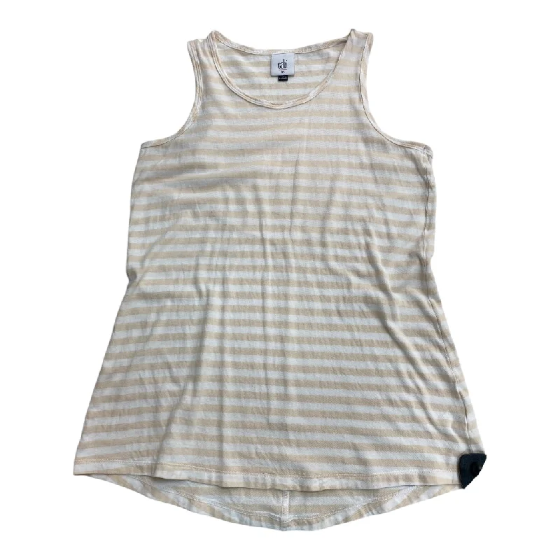 women's tops for those who want to show off their figure in a flattering wayTop Sleeveless By Cabi In Striped Pattern, Size: Xs