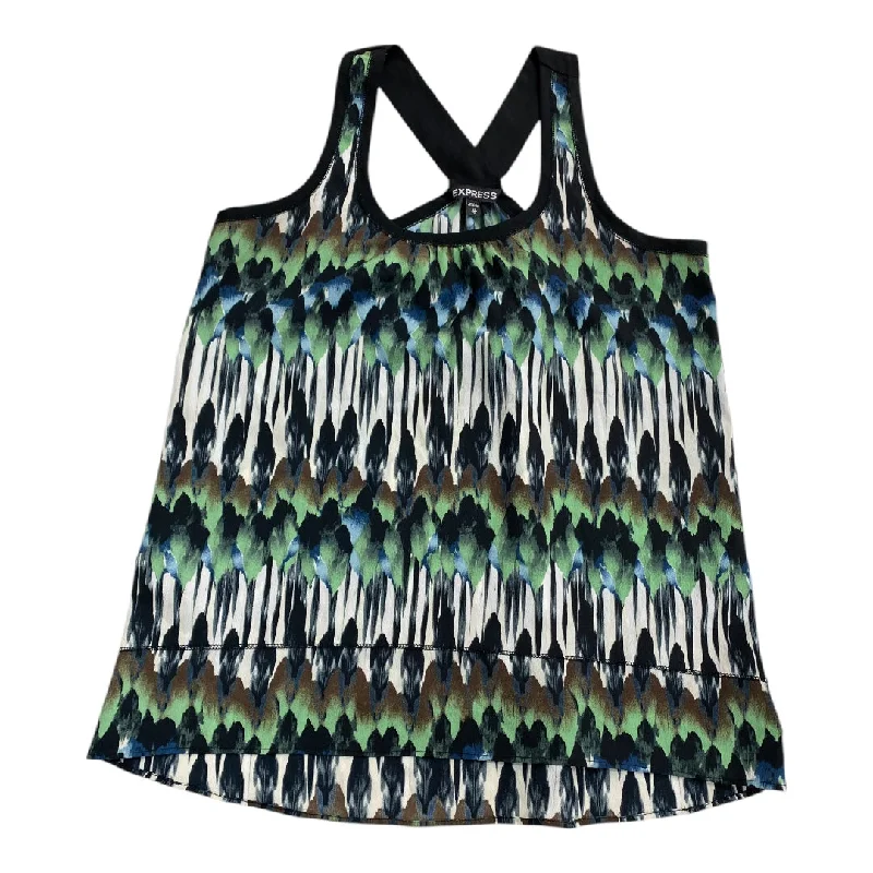 women's tops with cinched waistsTop Sleeveless By Express In Multi-colored, Size: Xs