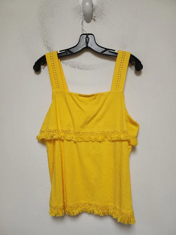 women's tops for those who want to wear pieces that are both functional and fashionableTop Sleeveless By J. Crew In Yellow, Size: M