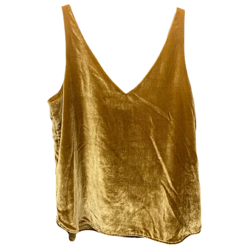 elegant women's topsTop Sleeveless By Loft In Gold, Size: S