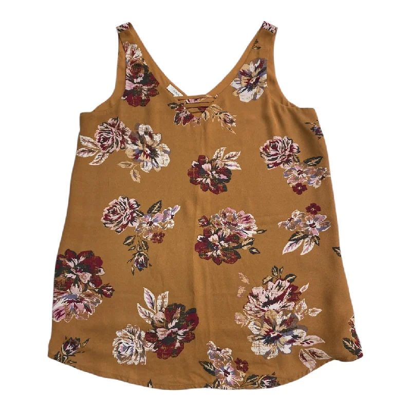 women's tops for those who want to stay cool and chic during warmer weatherTop Sleeveless By Maurices In Brown, Size: Xs