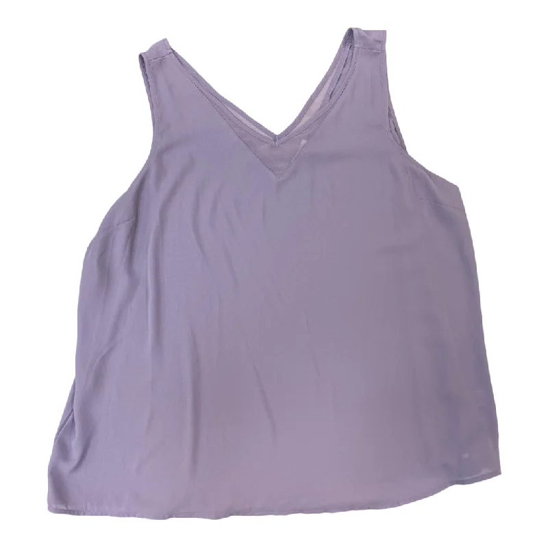 trendy women's topsTop Sleeveless By Maurices In Purple, Size: 3x