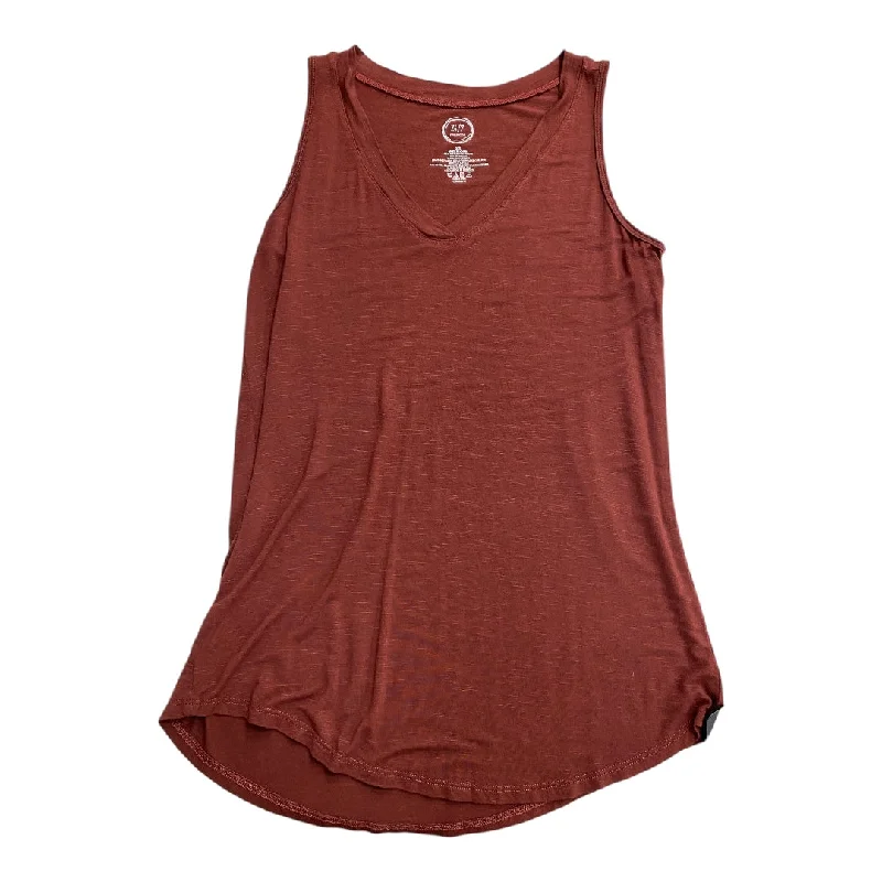 women's tops for mixing and matching with different bottomsTop Sleeveless By Maurices In Red, Size: Xs