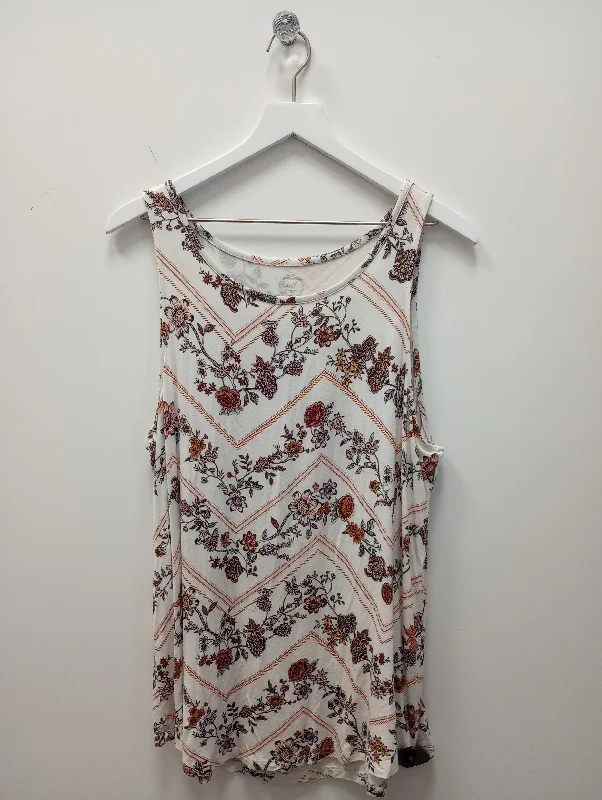 women's tops with geometric patternsTop Sleeveless By Maurices  Size: Xl