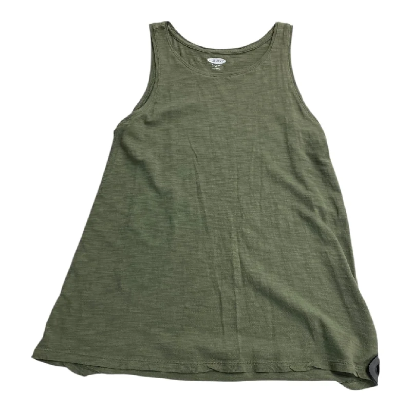 women's tops with ruffled hemsTop Sleeveless By Old Navy In Green, Size: Xs