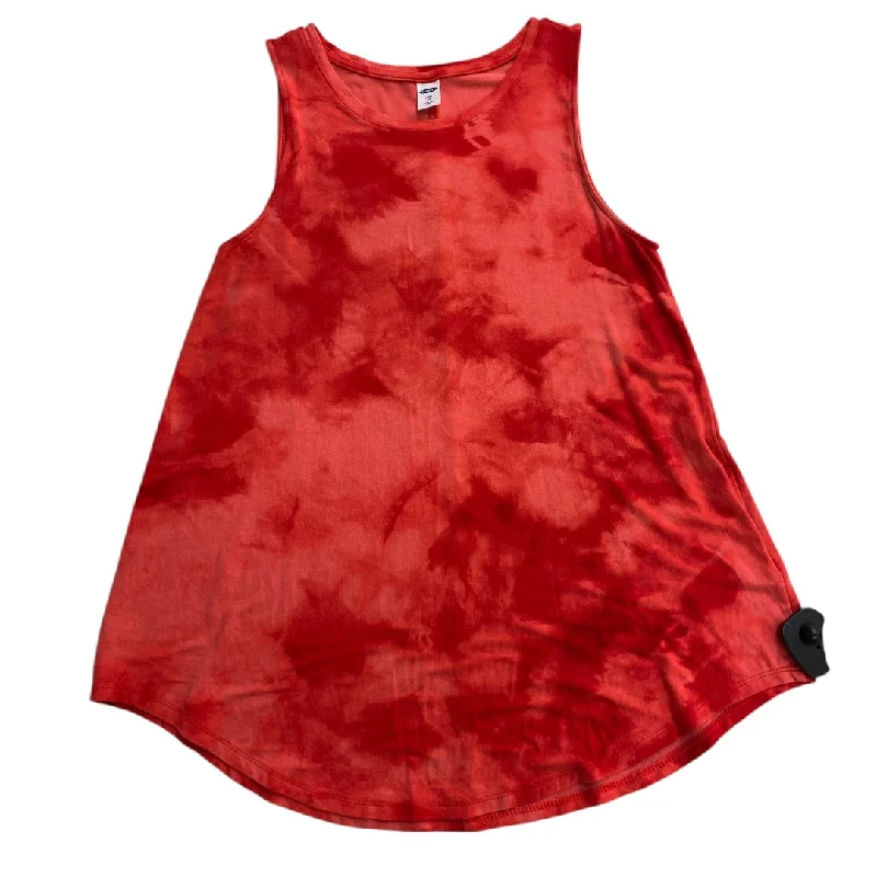 women's tops for those who appreciate subtle and muted tonesTop Sleeveless By Old Navy In Red, Size: Xs