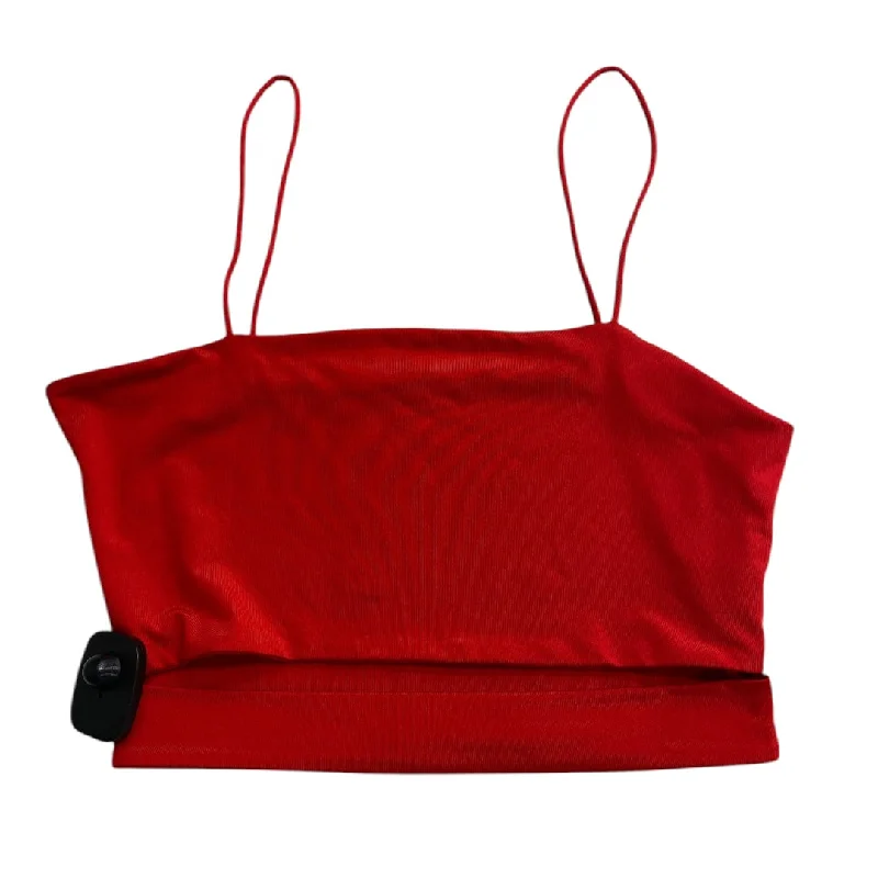 women's tops for those who prefer classic over trendy stylesTop Sleeveless By Shein In Red, Size: Xs