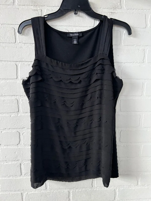 women's tops with geometric patternsTop Sleeveless By White House Black Market In Black, Size: M